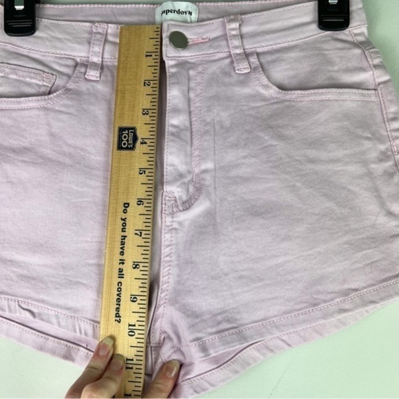 Superdown Shorts womens size medium lilac pink zip fly - Picture 5 of 7